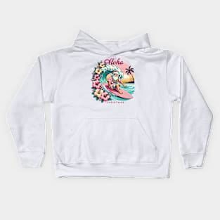 Hawaiian Santa Kids Hoodie